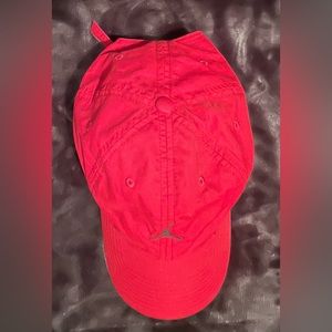 Red adjustable baseball hat / cap